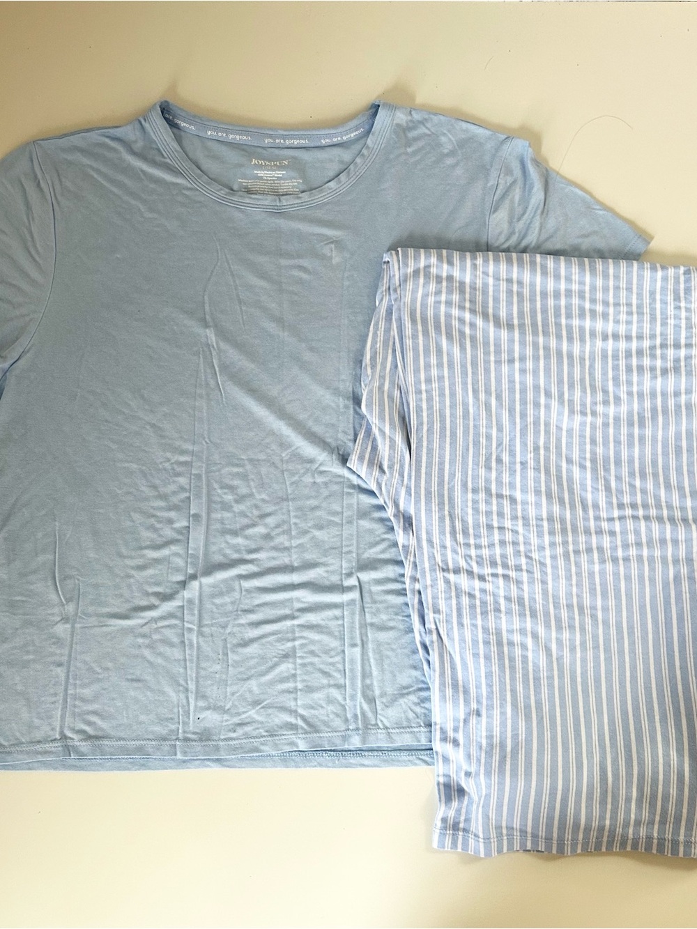 Joyspun Women’s Blue Stripe Pants Pajama Set